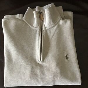 Polo Ralph Lauren Quarter Zip Tan Top - Size S